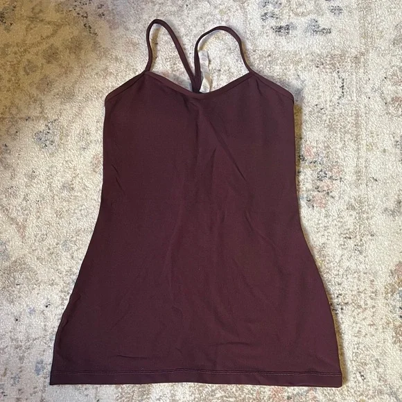 Maroon Spaghetti Strap Lululemon Tanktop - Picture 1 of 5